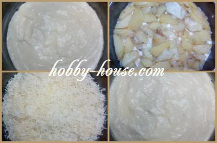 Főzni burgonya torta a sütőben, gyors tészta sütemény