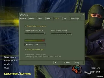 Hogyan beszélj a Counter-Strike a mikrofont