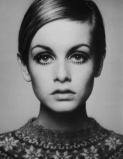 Hogyan készítsünk egy make-up retro stílusban istennő twiggy fény mesterkurzust és inspiráció
