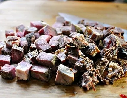 Sült burgonya hússal (egy serpenyőben, a multivarka) recept (sült) Sült burgonya hússal (egy serpenyőben, a multivarka) Recept