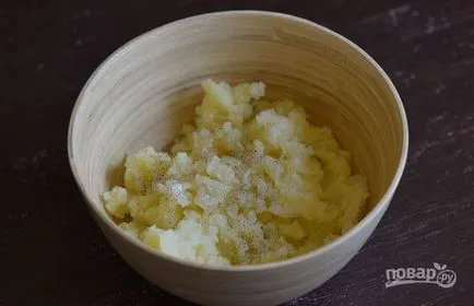 Sült burgonyával pogácsákat élesztő nélkül - lépésről lépésre recept fotók