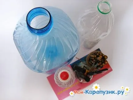 Hogyan készítsünk egy madárház egy műanyag palack 5 liter (madárház) Hogyan készítsünk egy madárház egy műanyag palack 5 liter