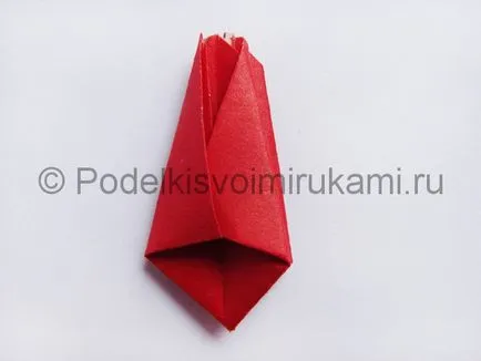 Hogyan lehet a papír tulipán a kezükből (csinálni) Hogyan lehet a papír tulipán a saját kezét