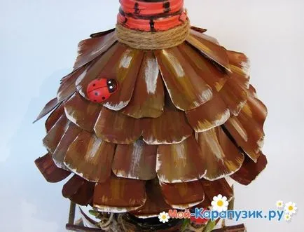 Hogyan készítsünk egy madárház egy műanyag palack 5 liter (madárház) Hogyan készítsünk egy madárház egy műanyag palack 5 liter