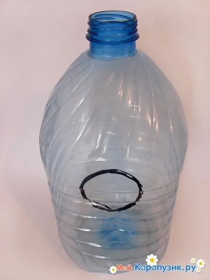 Hogyan készítsünk egy madárház egy műanyag palack 5 liter (üveg) Hogyan készítsünk egy madárház egy műanyag palack 5 liter