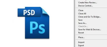 Hogyan kell menteni a dokumentumot a Photoshop, soohar - órákat Photoshop 3D grafikák és fotók