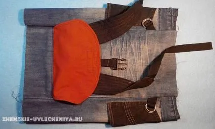 Hogyan kell varrni egy táskát a régi farmer kezét workshop minták és képek