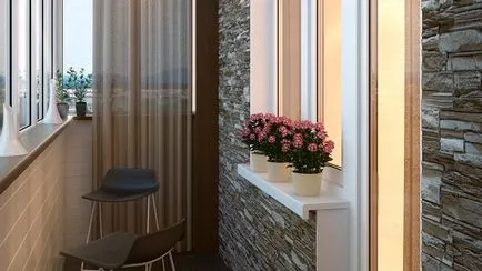 Hogyan lehet díszíteni az erkélyen kezével Photo dekoráció ötletek loggia