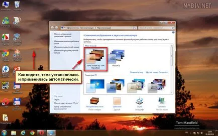 Hogyan kell beállítani egy témát a Windows 7