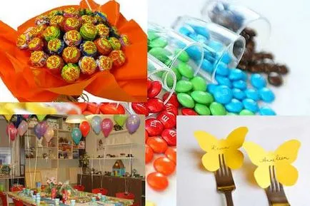 Hogyan lehet díszíteni egy táblázatot a születésnapi gyerek, dekoráció, ételek és saláták