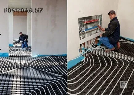 Hogyan tegyük meleg víz emeleten a maximális hőkomfort