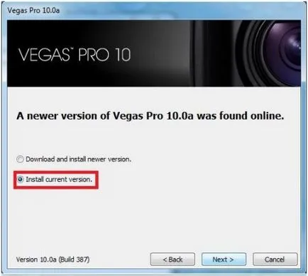 Hogyan kell telepíteni a Sony Vegas leírása fotókkal