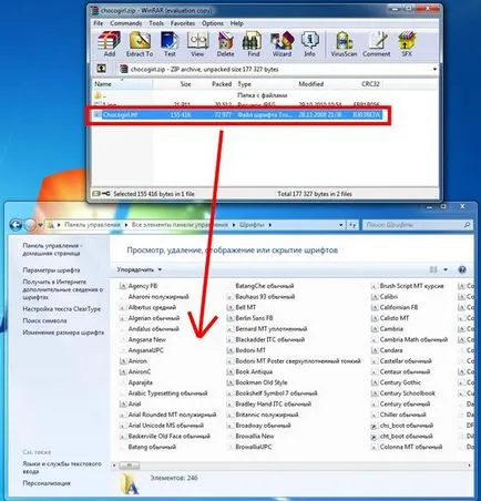 Hogyan kell telepíteni a betűtípust a Windows 7 és a Windows XP, hogyan kell hozzáadni egy betűtípust szó, hogyan kell telepíteni egy új betűtípust