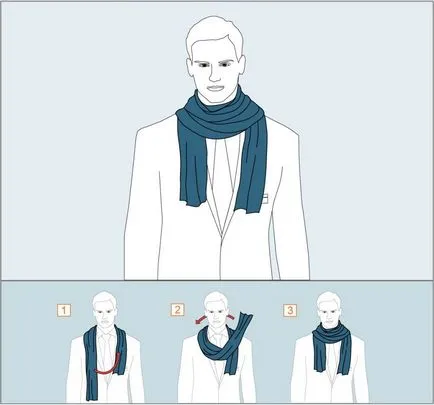 Hogyan Tie sál férfi - 6 Ways