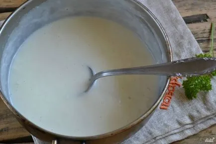 Burgonya mártással - besamel - lépésről lépésre recept fotók