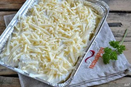 Burgonya mártással - besamel - lépésről lépésre recept fotók