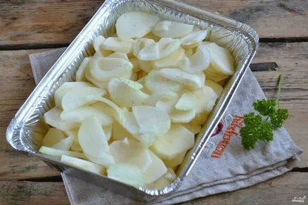 Burgonya mártással - besamel - lépésről lépésre recept fotók