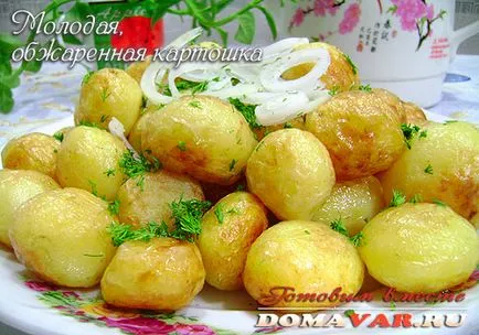 Főtt burgonya és olajban