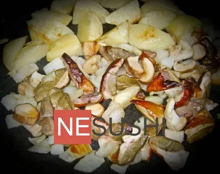 Burgonya gombával - 4 előállítási eljárás (burgonya gombás krém) Burgonya gombával - 4, előállítási eljárás