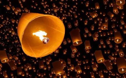 Kínai lampion kezüket égi fények és dekoráció otthon