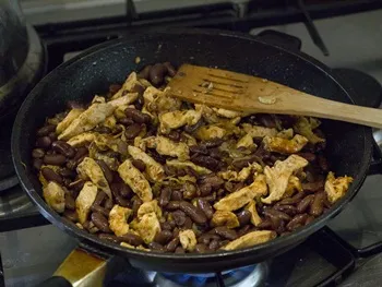 Vörös bab csirke - recept lépésről lépésre fotók