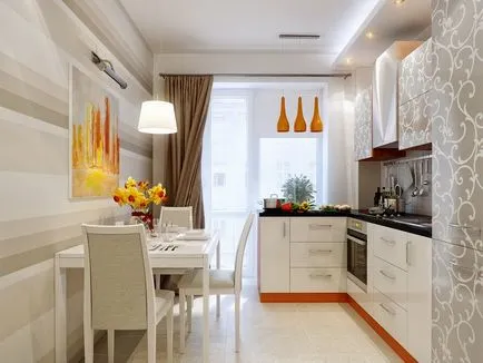 Konyha, erkély tervezési ötletek, design fotó - 17 képek