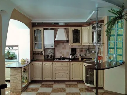 Konyha, erkély tervezési ötletek, design fotó - 17 képek
