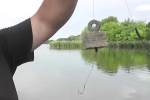 Fogása ponty a tortán (sütemény) - a jobb oldali tackle, fogása egész makushatnikom