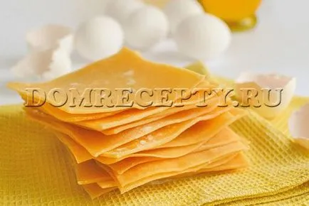 Lemezek lasagna otthon - recept fotókkal (lap) Lemezek lasagna otthon - recept fotókkal