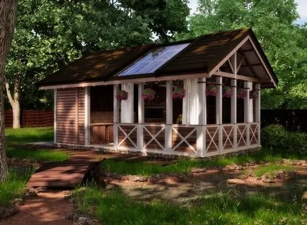 Nyári konyha kezét, hogyan kell felépíteni egy fotót, hogy hogyan lehet egy video utasítást, projektek, anyagok