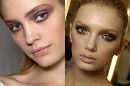 Smink Smokey Eyes kék szem, lépésről-100 fotó