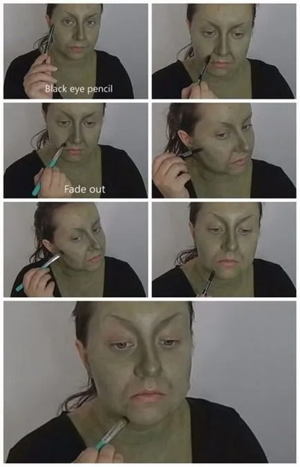 Smink Halloween nők, gyermekek és a lányok otthon, hogyan lehet a saját kezét (make-up) Smink Halloween otthon a lányok, és a lányok, hogyan lehet a saját kezét