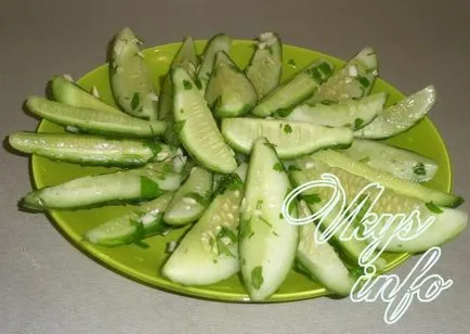 Sós uborka egy csomagban fokhagymás - recept fotókkal (csomag) Sós uborka egy csomagban fokhagymás - recept fotókkal