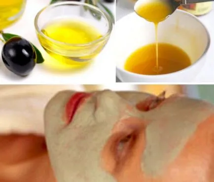 A maszk a ráncok olívaolaj