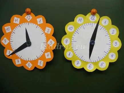 Modell számlap gyerekeknek papírból saját kezűleg