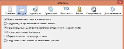 Beállítás Mozilla Firefox böngésző és visszaállítás