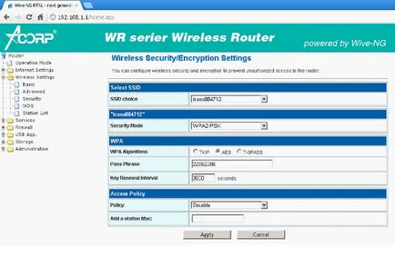 Beállítása router ACORP teljes kézikönyv fajankók (router) Beállítása router ACORP átfogó útmutató a bankot