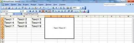 Több módon egyesíteni sejtek excel