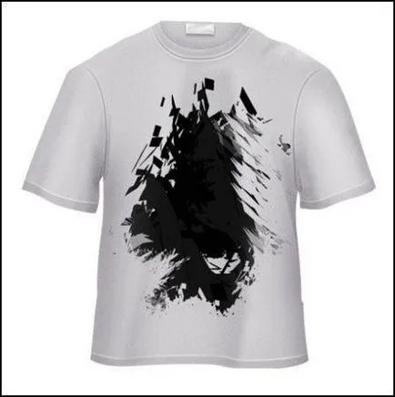 Döntetlen póló Photoshop (StrokePath kör kör) Rajzolj egy T-shirt a Photoshop