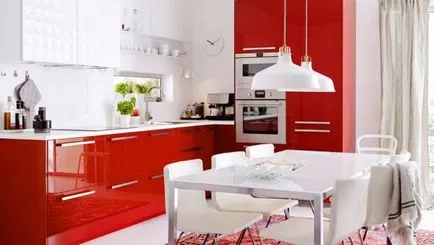 Végső konyha belső piros