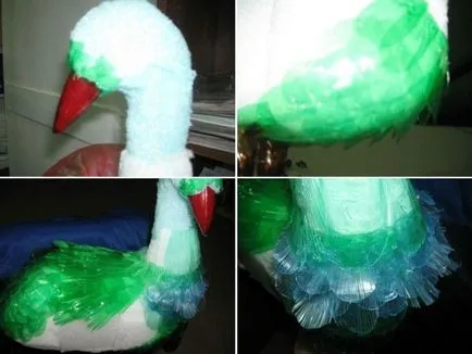 Peacock műanyag palackok, csinál a kezével