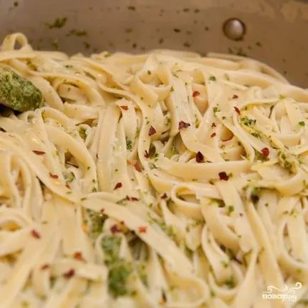 Tészta pesto - lépésről lépésre recept fotók