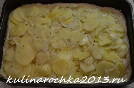 Torta nyers burgonyát és a hagymát - főzni finom, szép és otthonos!