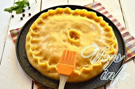 Pite csirke burgonyával kemencében recept fényképpel (burgonya) Pite csirke burgonyával a sütőben recept egy fotó