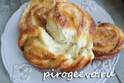 Zsemle cukorral (recept lépésről lépésre fotók)