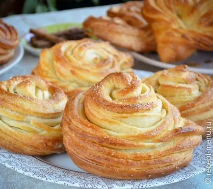 Zsemle cukorral (recept fotó)