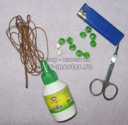 Weave karkötő Shamballa kezdőknek, mester - osztály fotók, lépésről lépésre