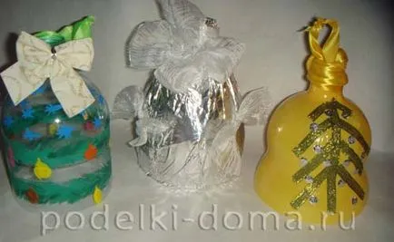 Műanyagból készült palackok saját kezűleg (fotó), egy doboz ötletek és műhelyek