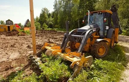 A helyszín előkészítése építési házak Photo & Video (házat) A helyszín előkészítése az építési home fotó és videó