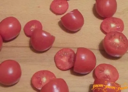 Paradicsom Gombával töltött sült a kemencében - egy recept fényképpel (gomba) Paradicsom Gombával töltött sült a kemencében - a recept egy fotó